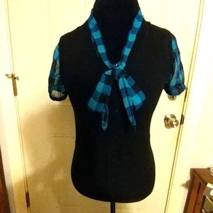 🦚Faux 2 layer pullover sweater S🦚